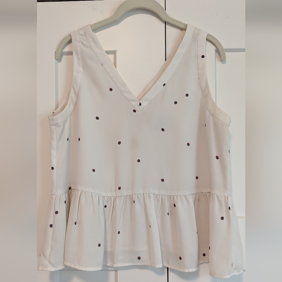 Loft Petites Peplum Top - Picture 1 of 3